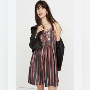 Madewell Embroidered Babydoll Dress